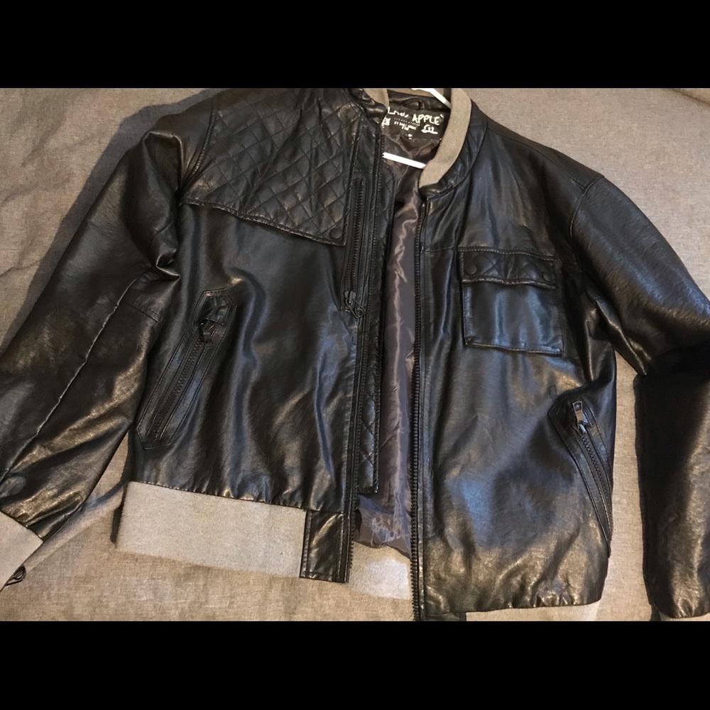 Black Apple “leather” jacket
